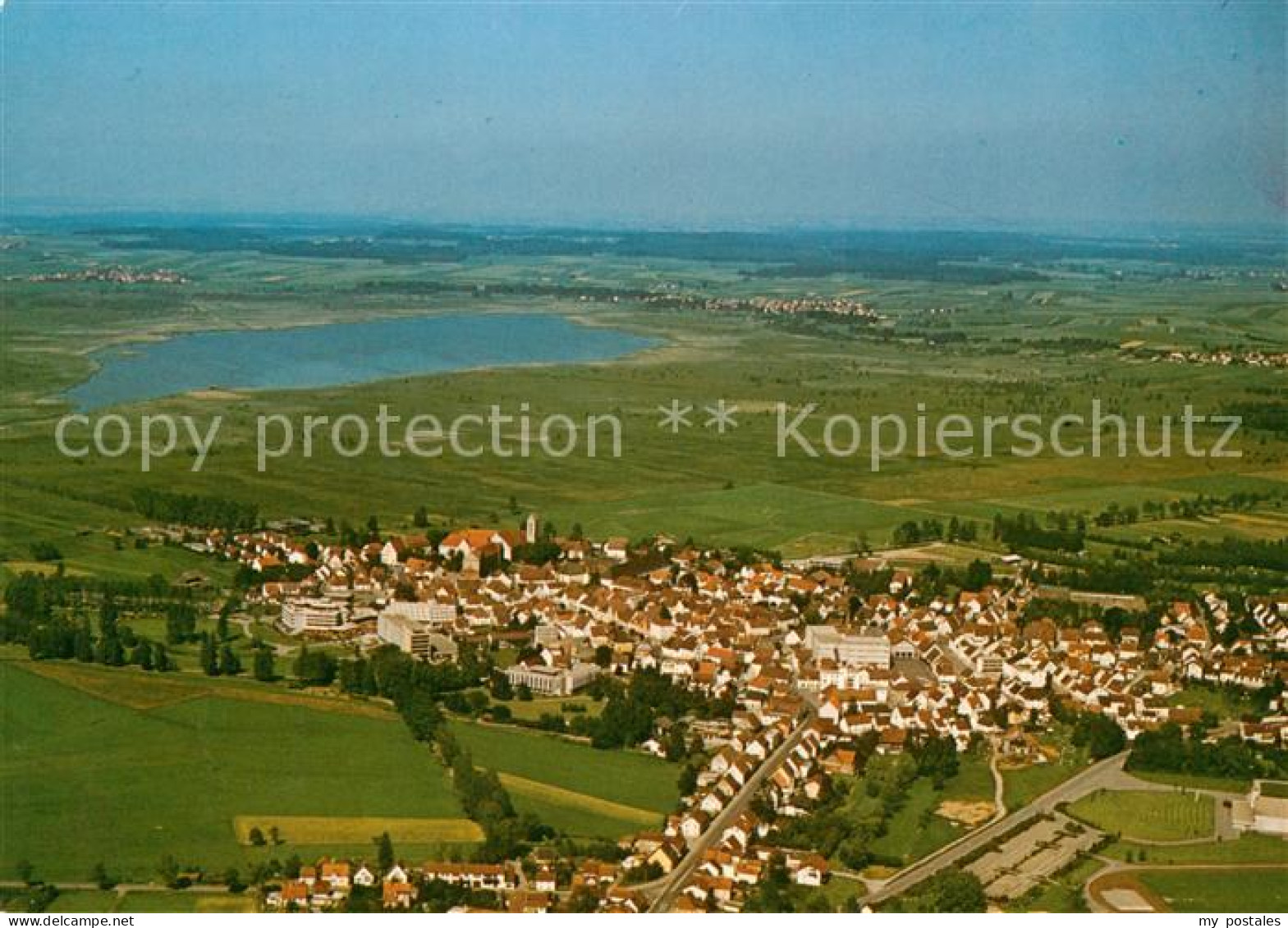 Buchau Federsee Bad Fliegeraufnahme