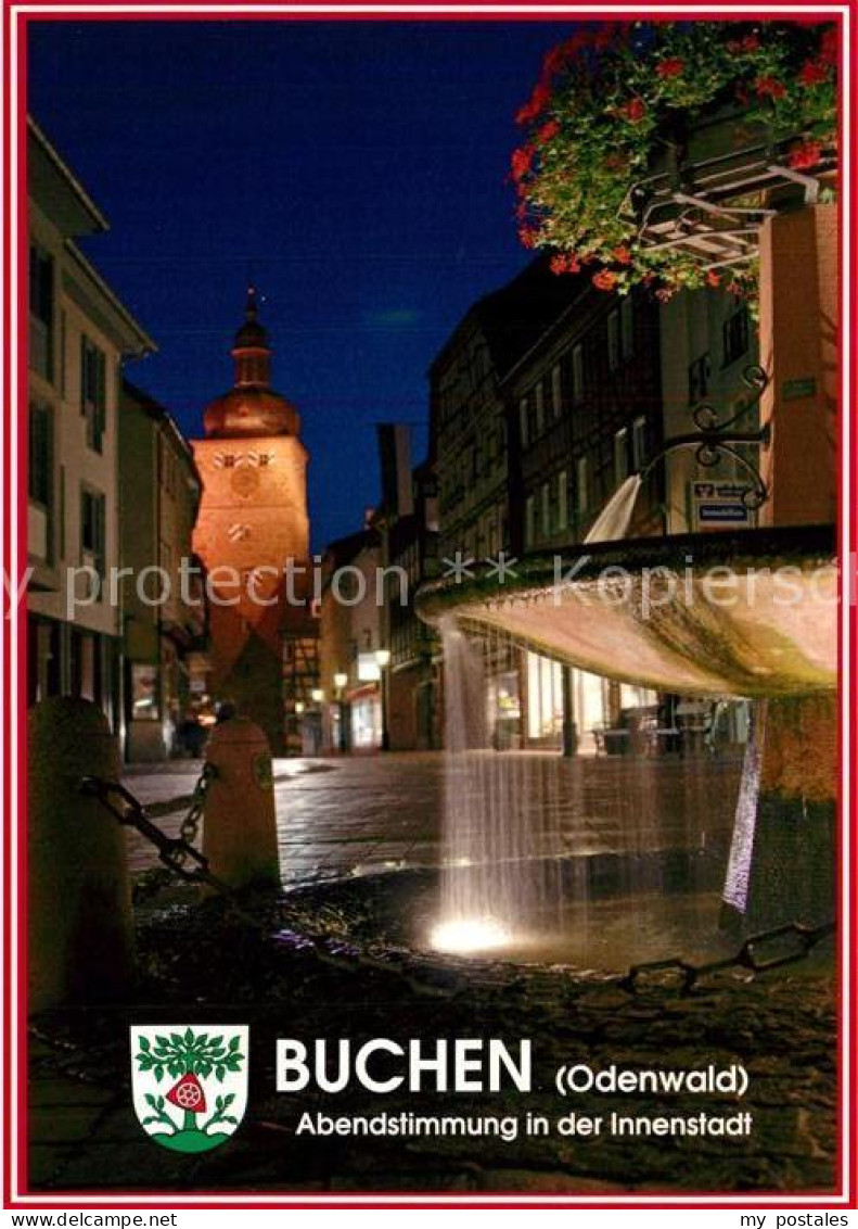 Buchen Baden Innestadt Abendstimmung