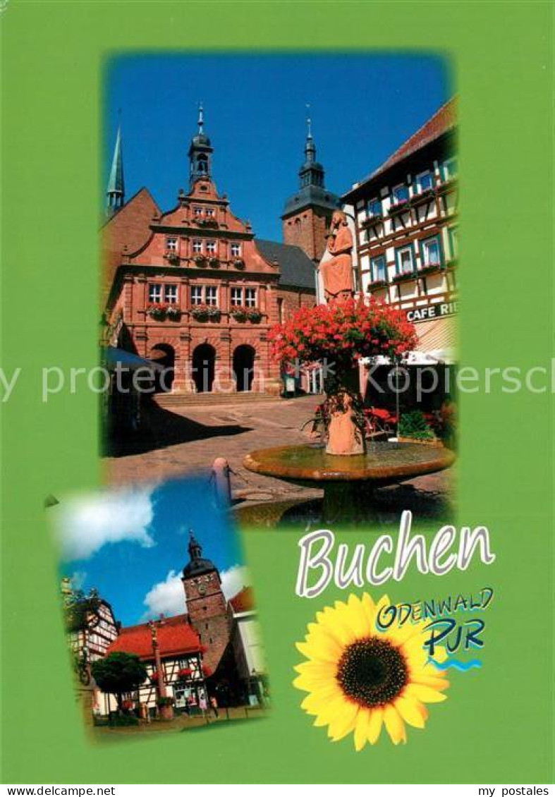 Buchen Baden Rathaus Brunnen