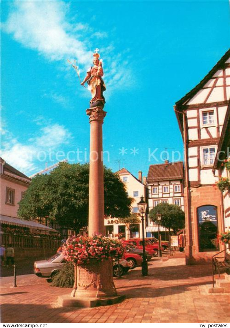 Buchen Odenwald Mariensaeule Am Bild