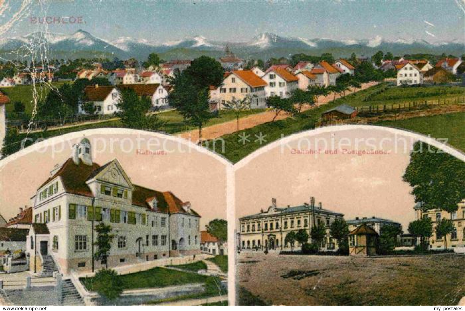 Buchloe Bahnhof Post Rathaus