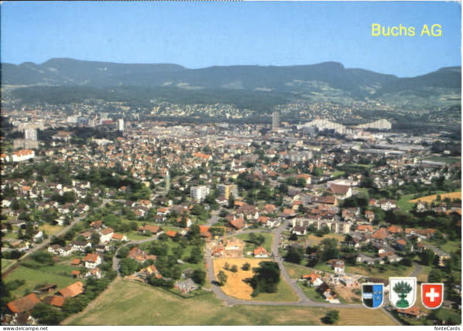 Buchs SG Buchs Fliegeraufnahme