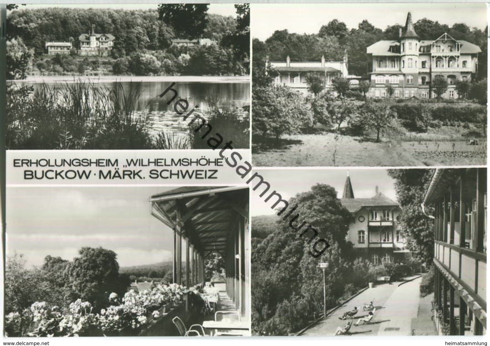 Buckow - Erholungsheim Wilhelmshöhe - Foto-Ansichtskarte