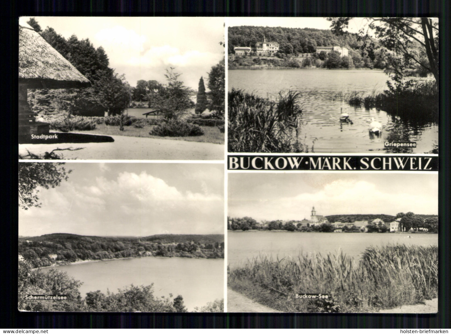 Buckow/Märk. Schweiz, Stadtpark, Griepensee, Schermützelsee, Buckow-See