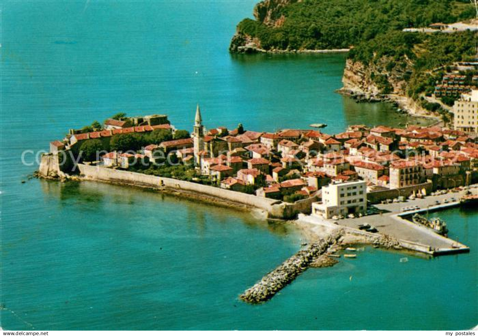Budva Montenegro Fliegeraufnahme