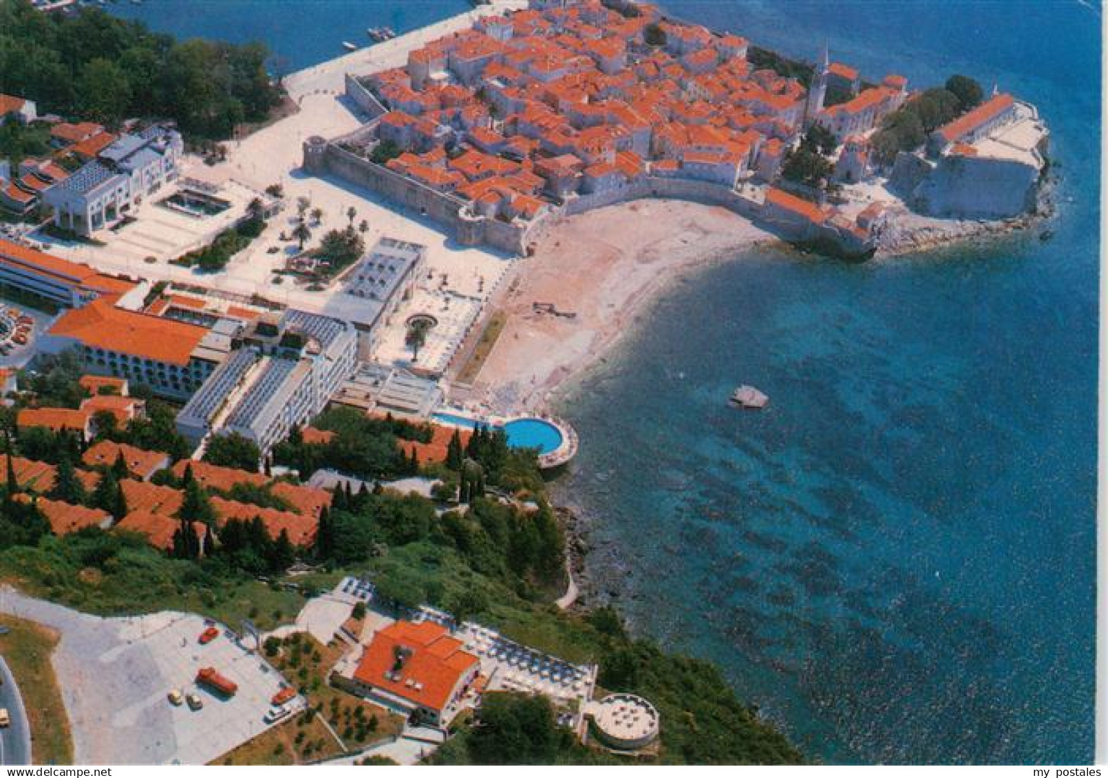 Budva Montenegro Fliegeraufnahme