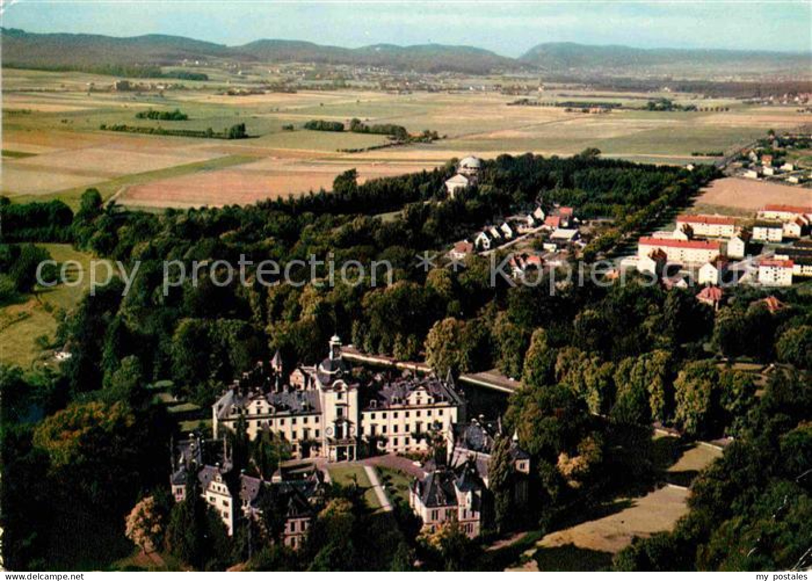 Bueckeburg Fliegeraufnahme Schloss Bueckeburg mit Mausoleum