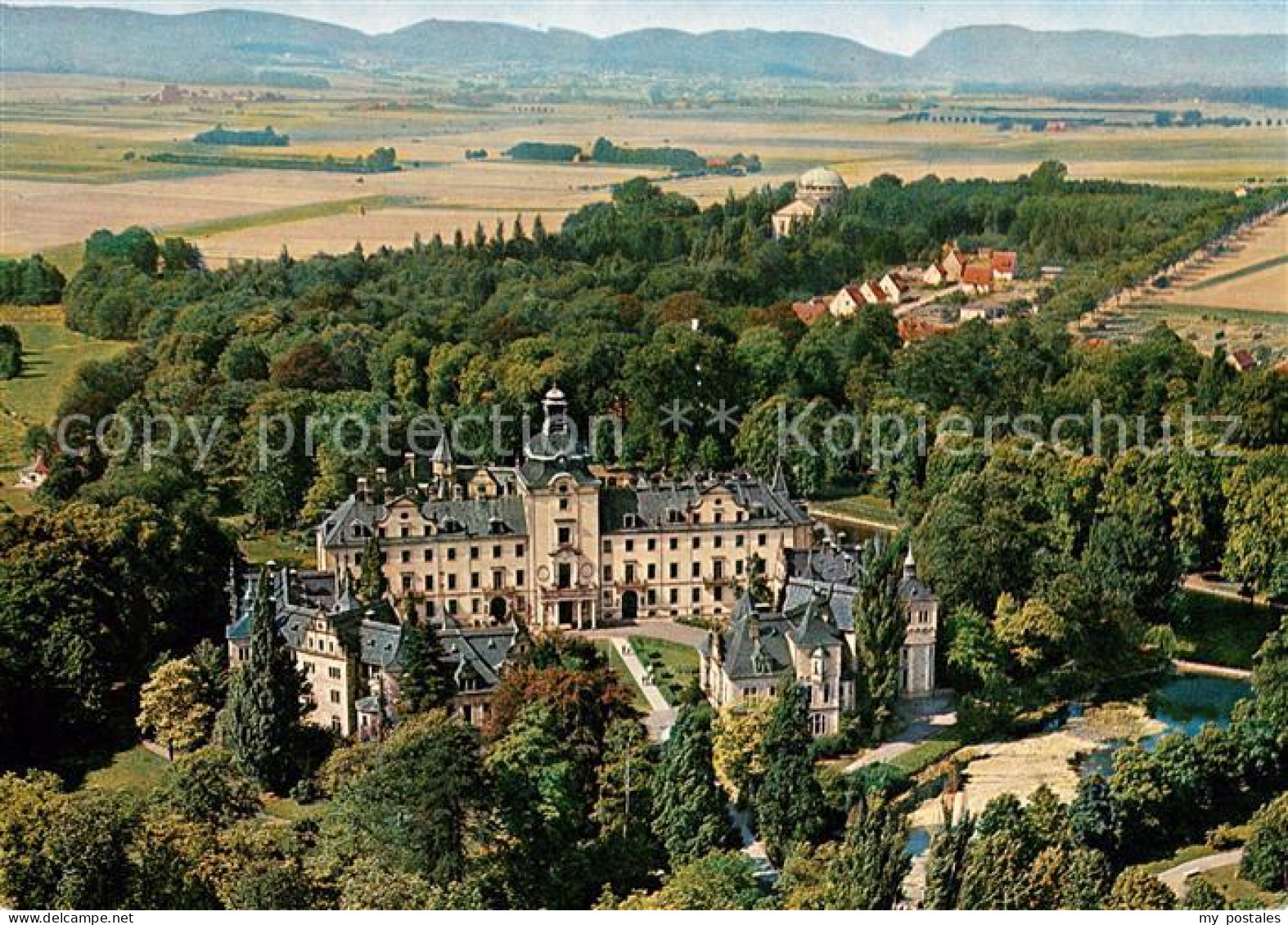 Bueckeburg Schloss Bueckeburg Fliegeraufnahme
