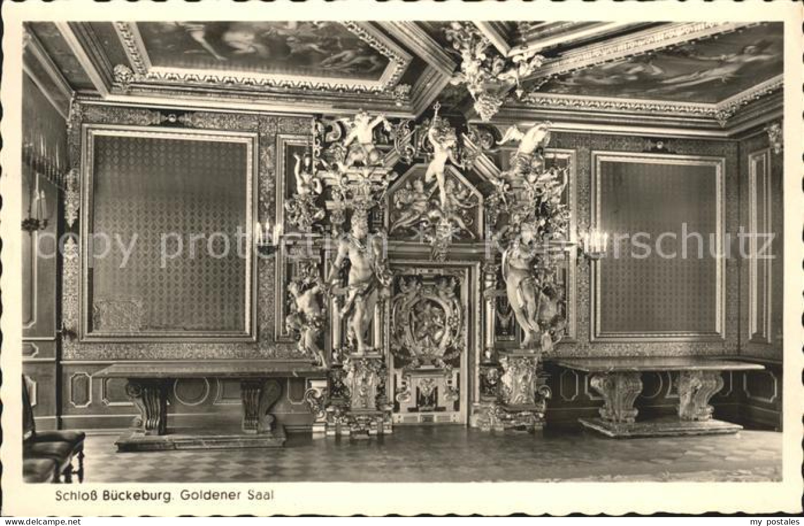 Bueckeburg Schloss Bueckeburg Goldener Saaoe