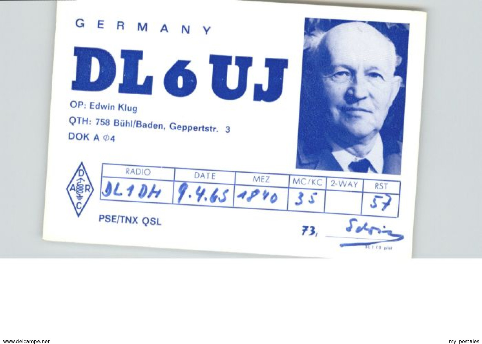 Buehl Baden unkerkarte