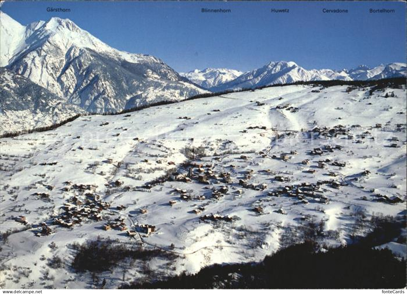 Buerchen Luftaufnahme Bergkette