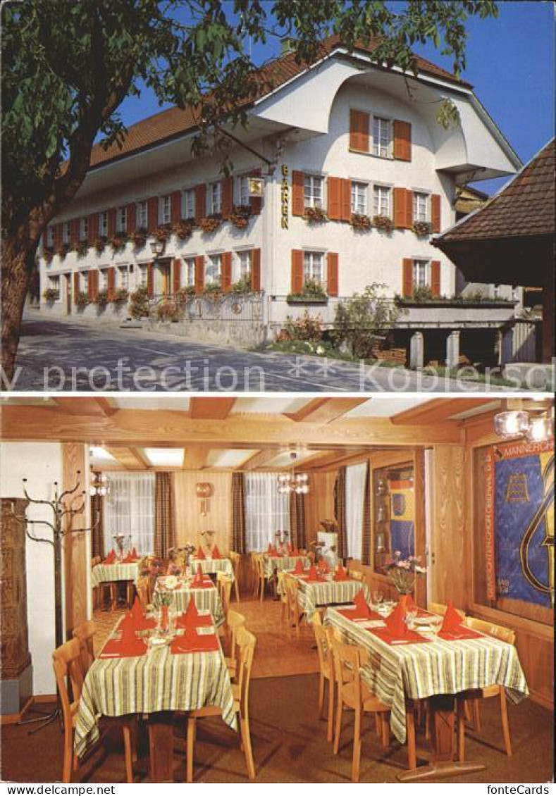 Bueren Aare Gasthaus Baeren Oberwil