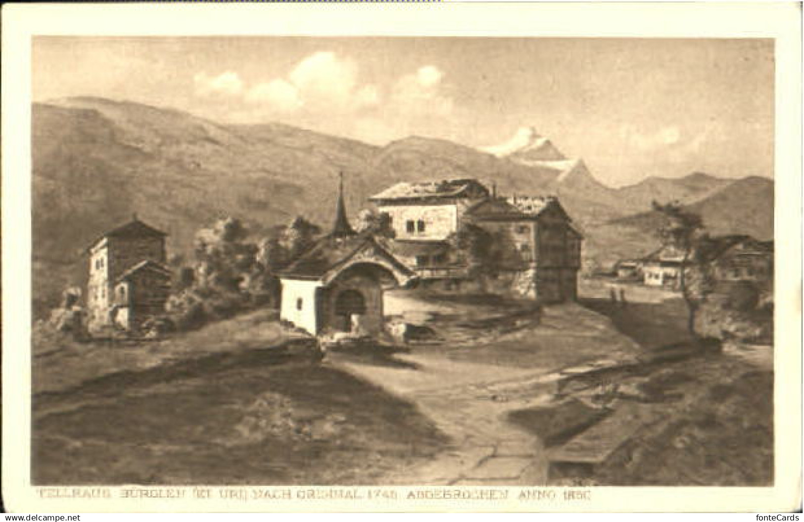 Buerglen OW Buerglen Tellhaus ungelaufen ca. 1920