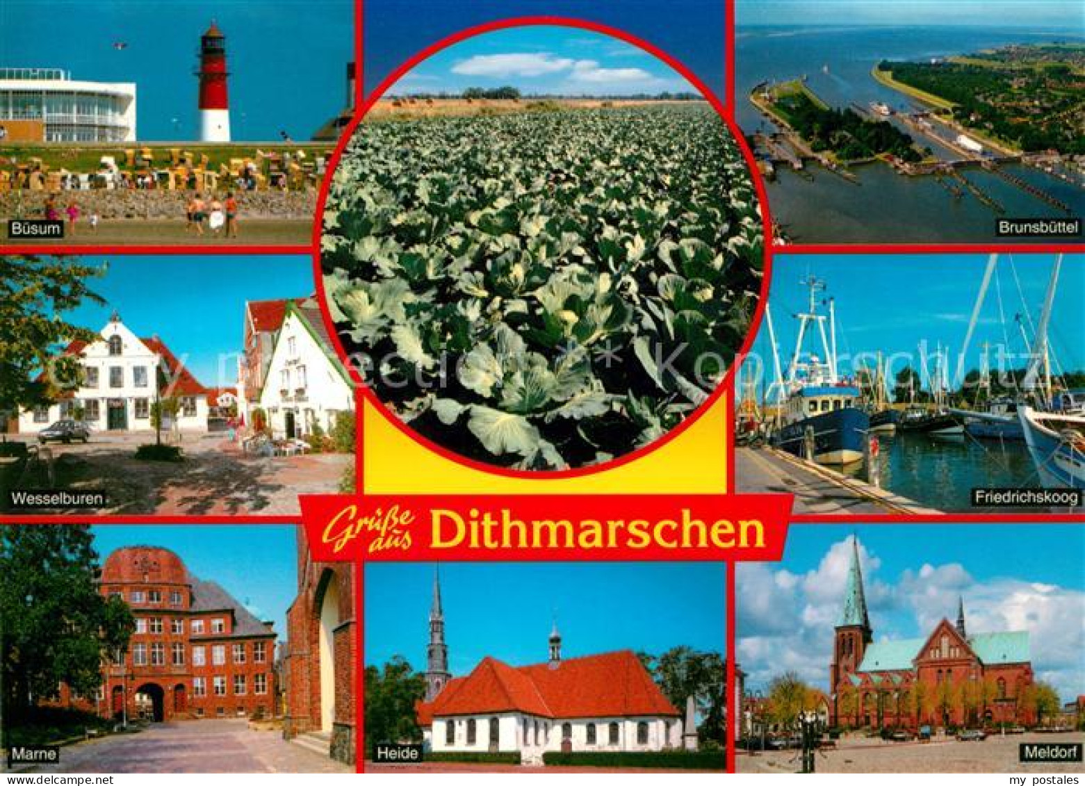 Buesum Nordseebad Brunsbuettel Friedrichskoog Wessenburen Marne Meldorf Heide