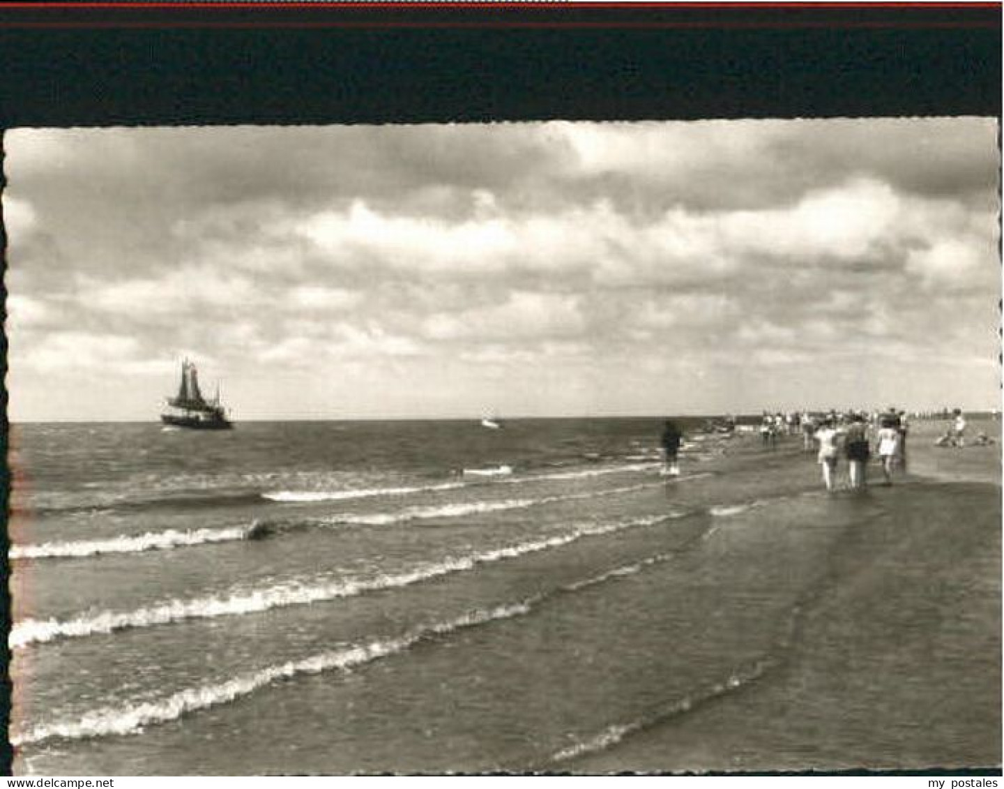Buesum Nordseebad Buesum Fahrwasser x 1955