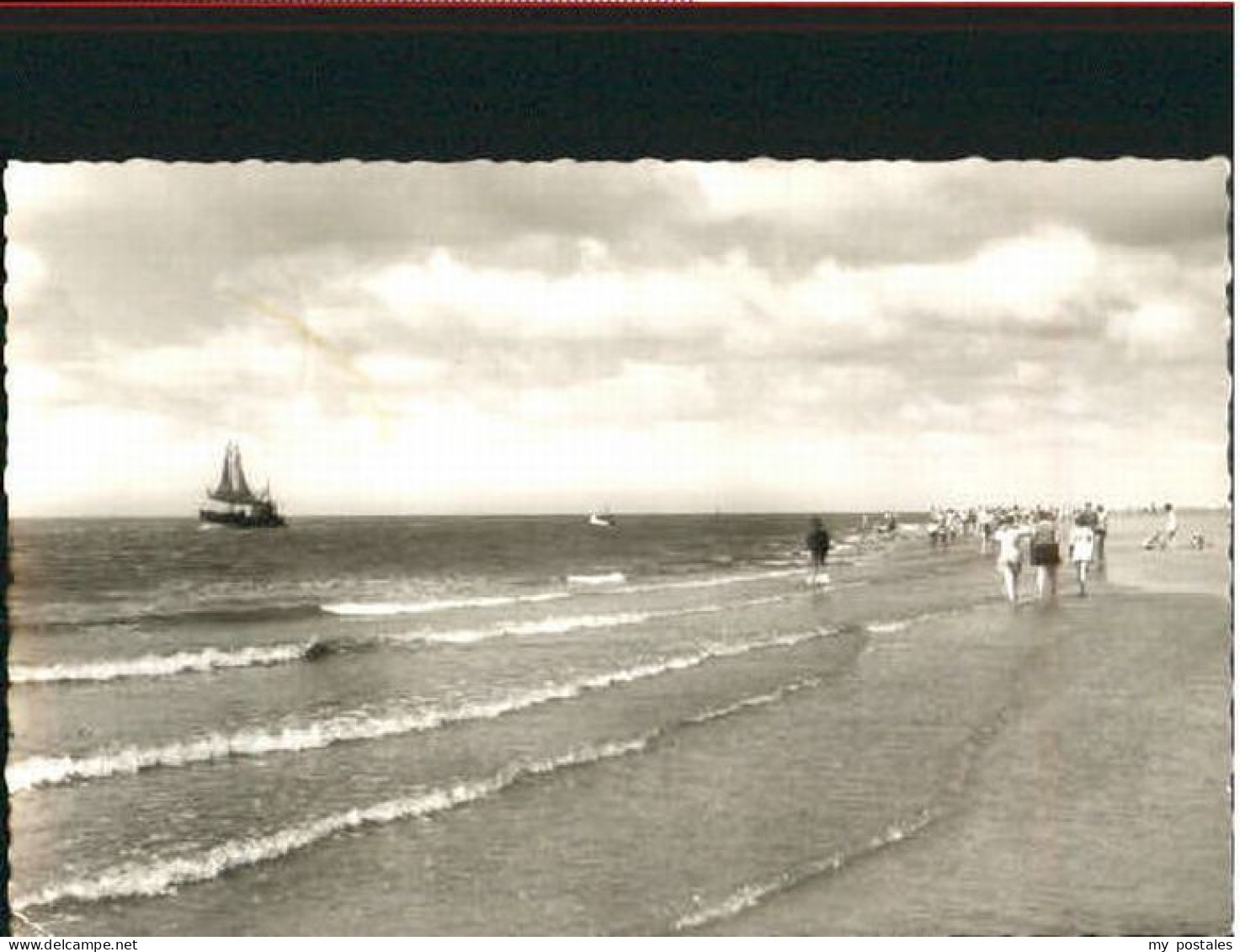 Buesum Nordseebad Buesum Fahrwasser x 1961