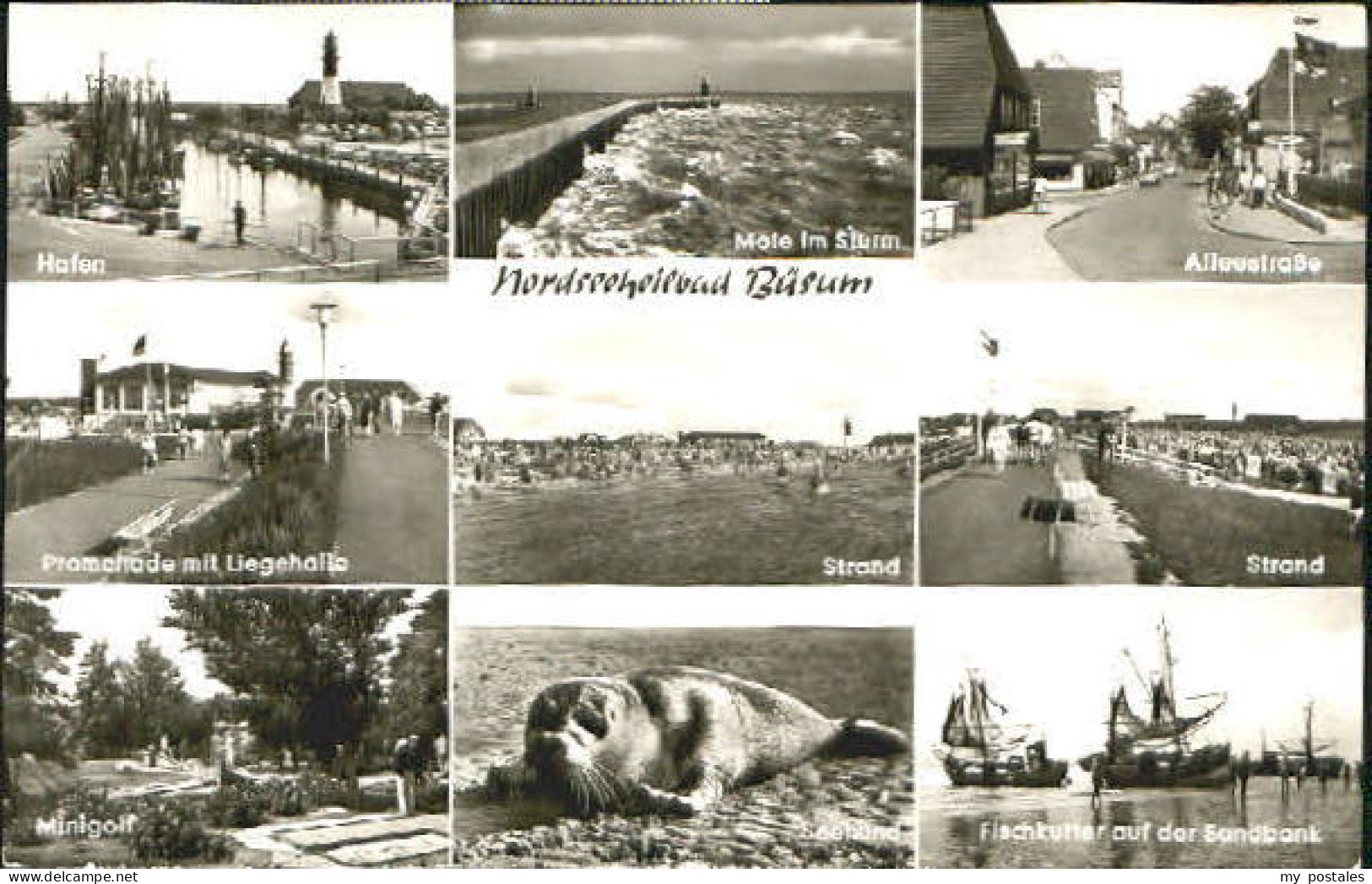 Buesum Nordseebad Buesum Hafen Minigolf Strand