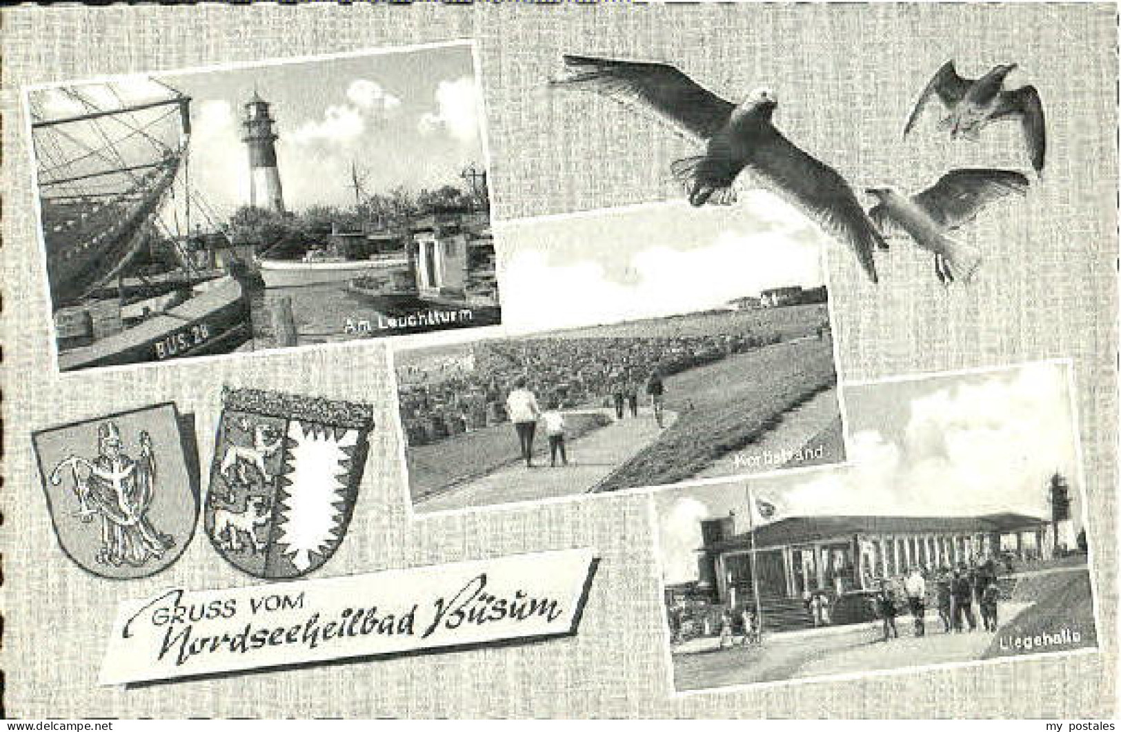 Buesum Nordseebad Buesum Liegehalle Strand Leuchtturm x 1965