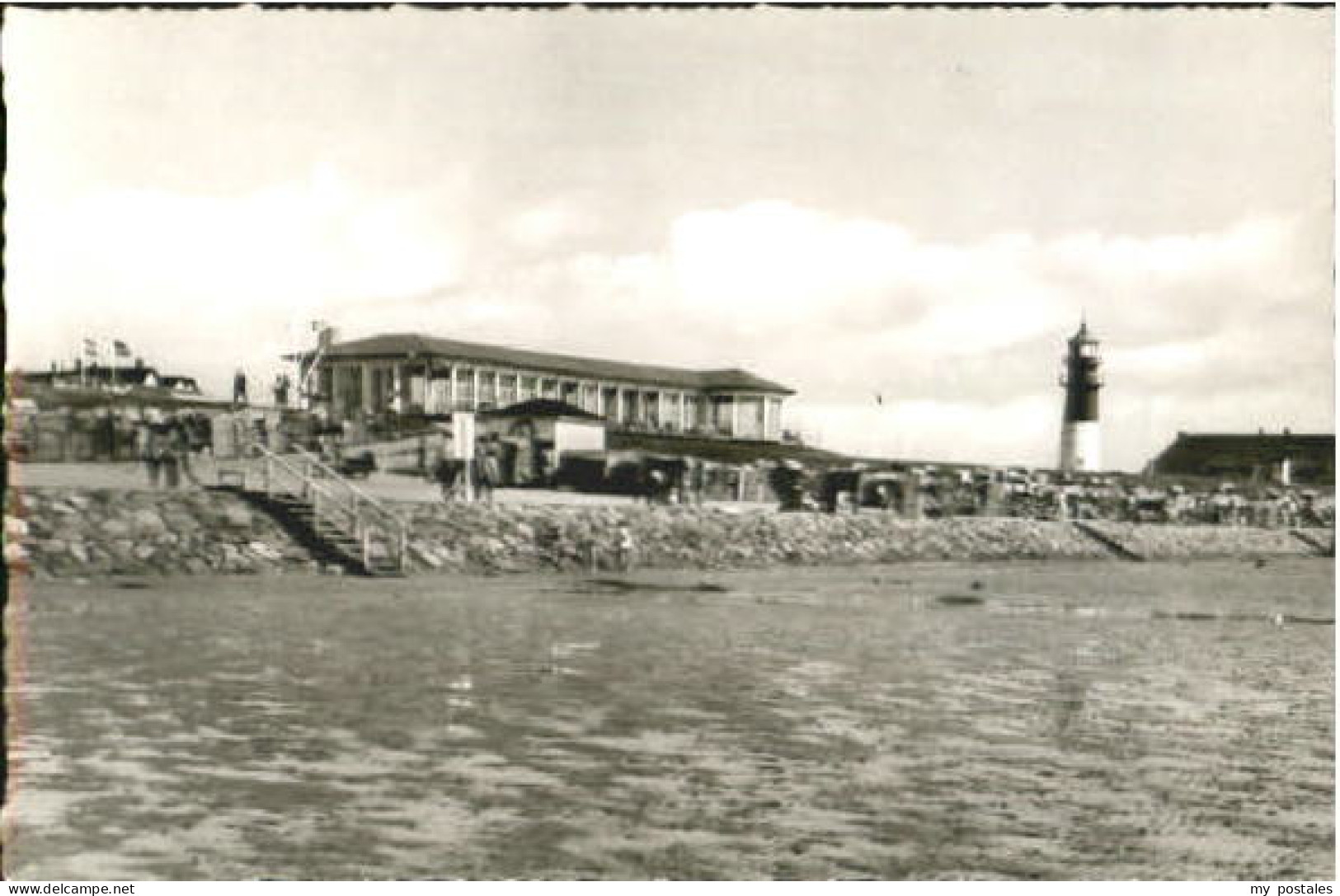 Buesum Nordseebad Buesum Liegehalle ungelaufen ca. 1955