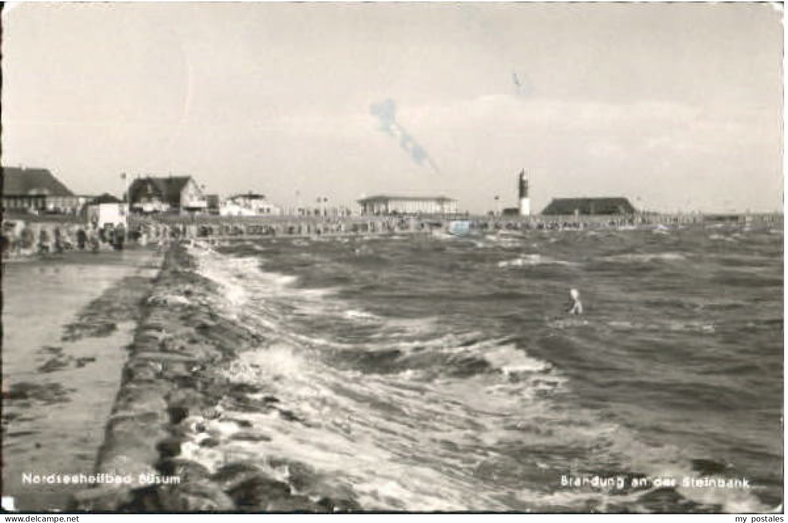 Buesum Nordseebad Buesum Steinbank x 1957