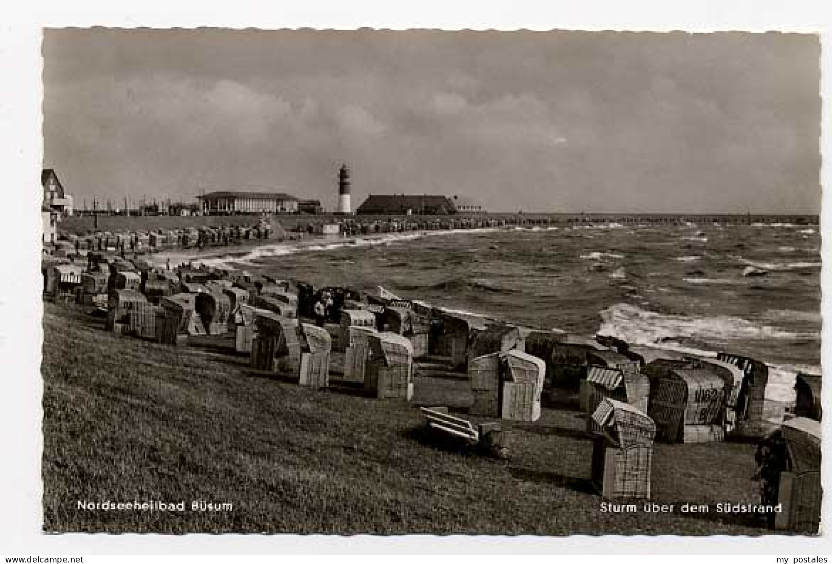Buesum Nordseebad Buesum Strand x 1961