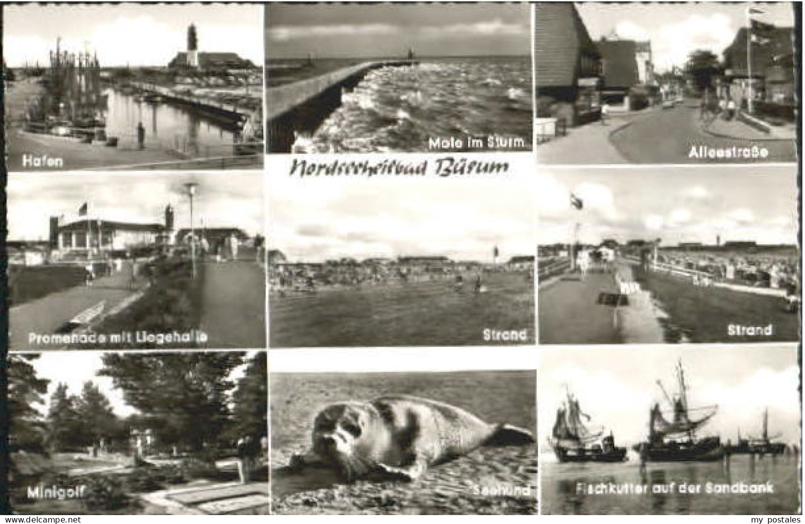 Buesum Nordseebad Buesum  ungelaufen ca. 1955