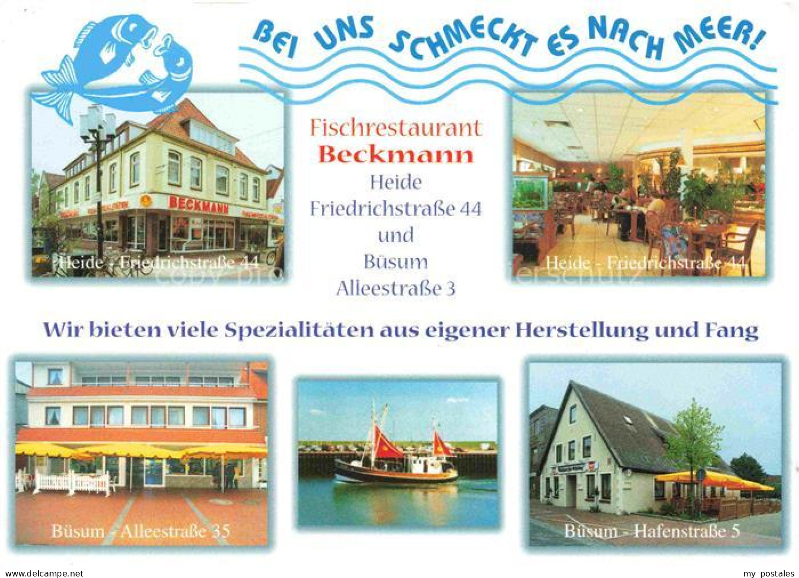 BueSUM Nordseebad Fischrestaurant Beckmann Heide Friedrichstrasse Buesum Alleest