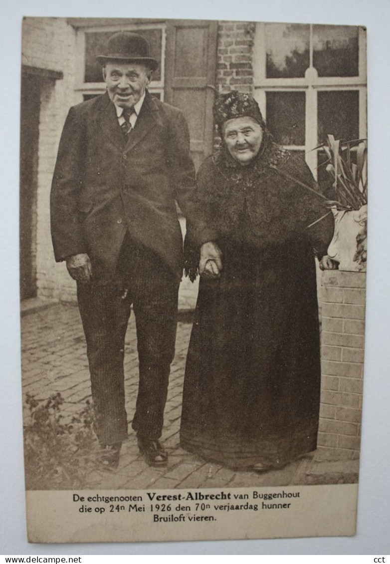 Buggenhout  De echtgenooten Verest-Albrecht 24 mei 1926   70 verjaardag Bruiloft
