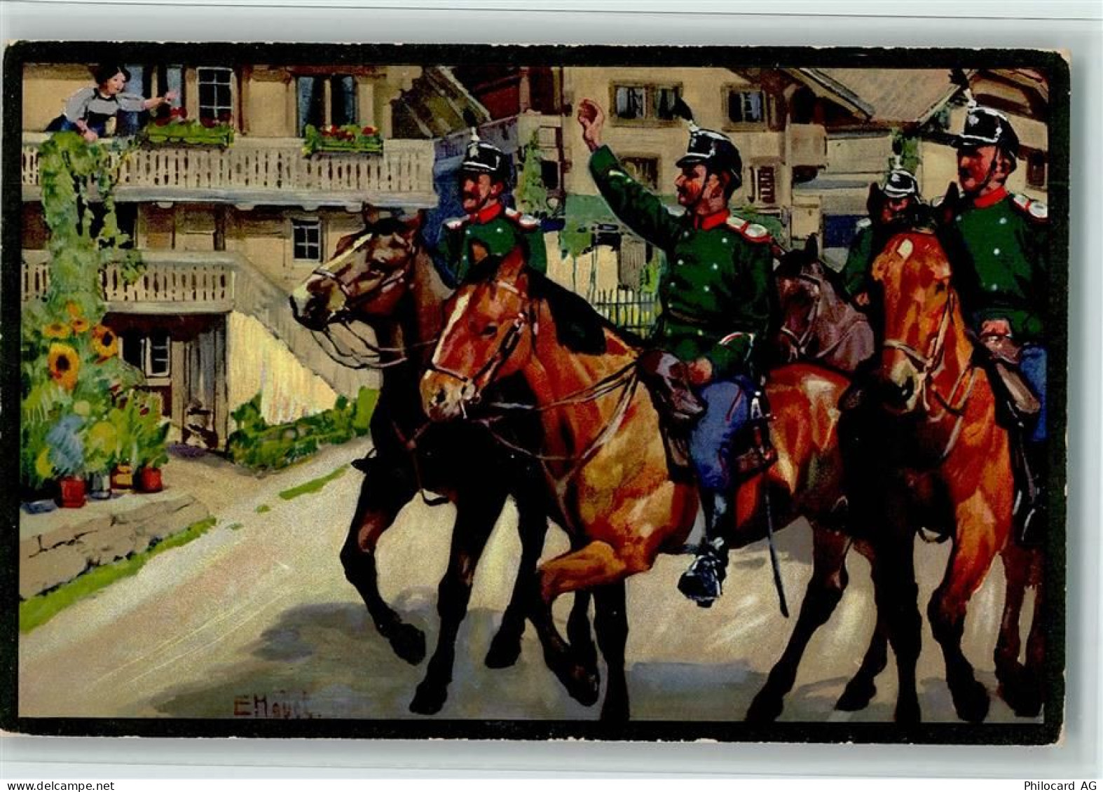 Bülach Kaserne Bülach Militärpost Schmuckrahmen E. Mouet Militär Schweiz... - 11056293