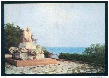A5318 / Anhialo Pomorie  - MONUMENT Peyo K.Yavorov  POET WRITER  - Bulgaria Bulgarie Publ. "Photoizdat" # 2004