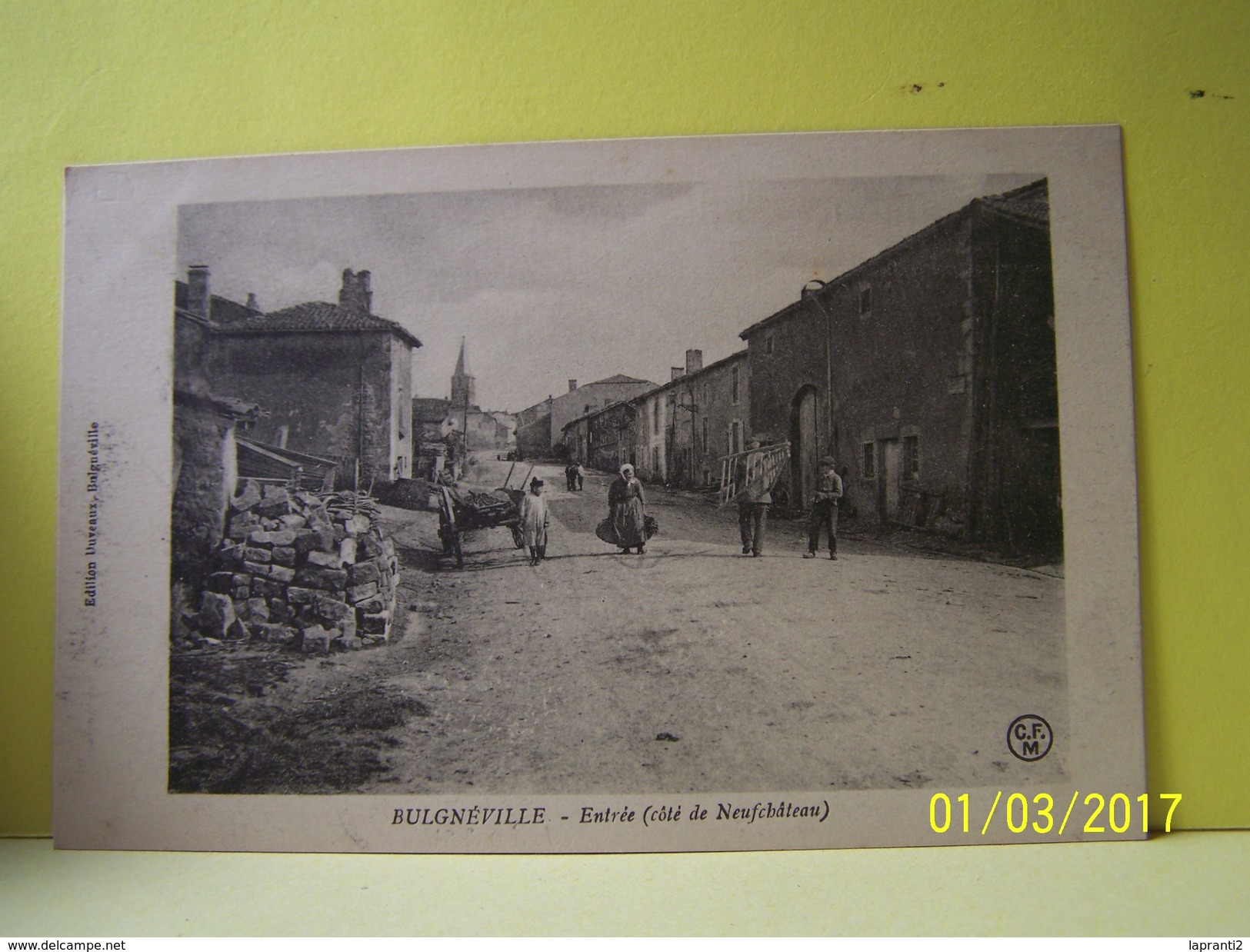 BULGNEVILLE (VOSGES) ENTREE, COTE DE NEUFCHATEAU.