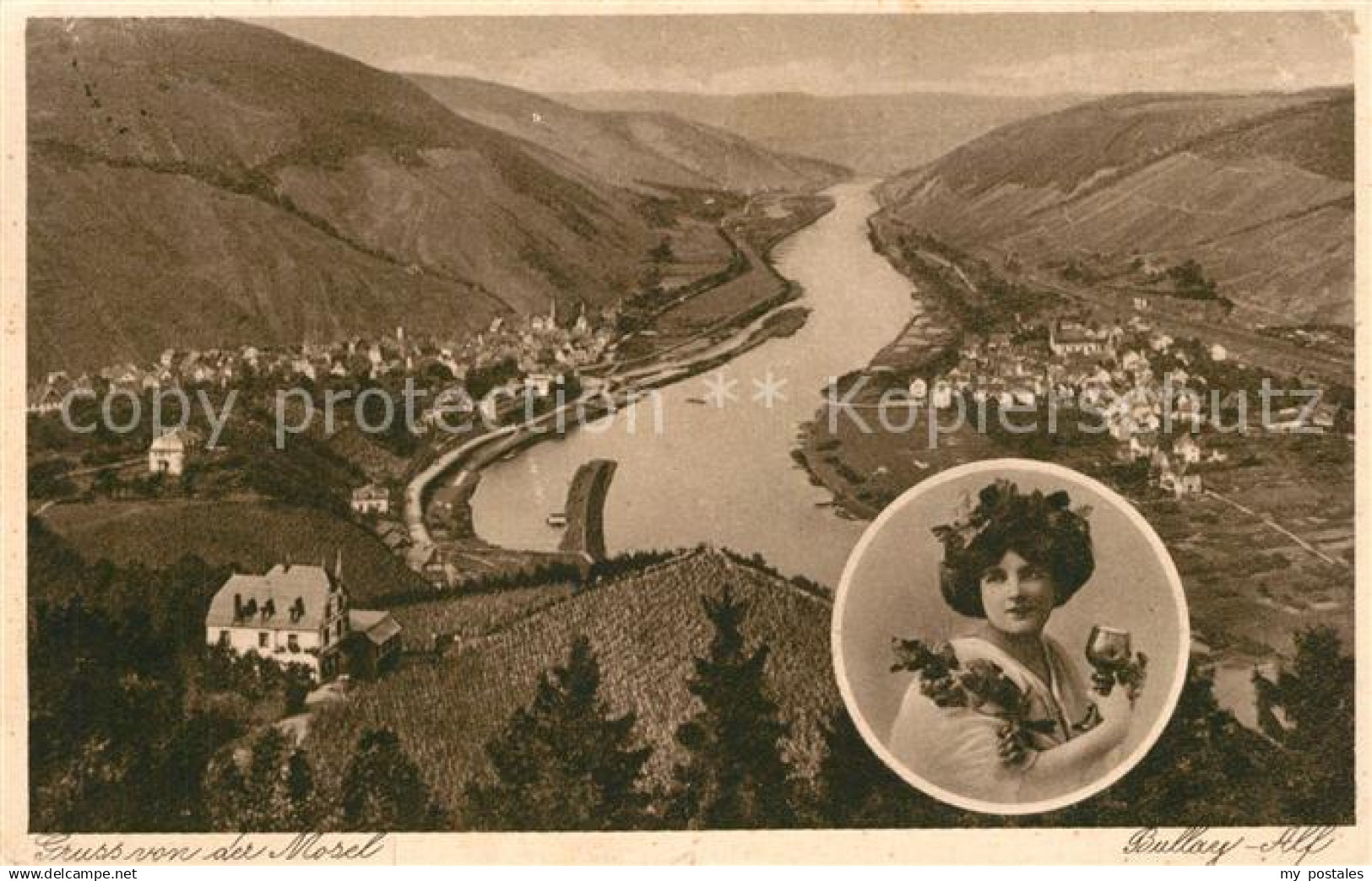 Bullay Mosel Fliegeraufnahme Alf Bullay