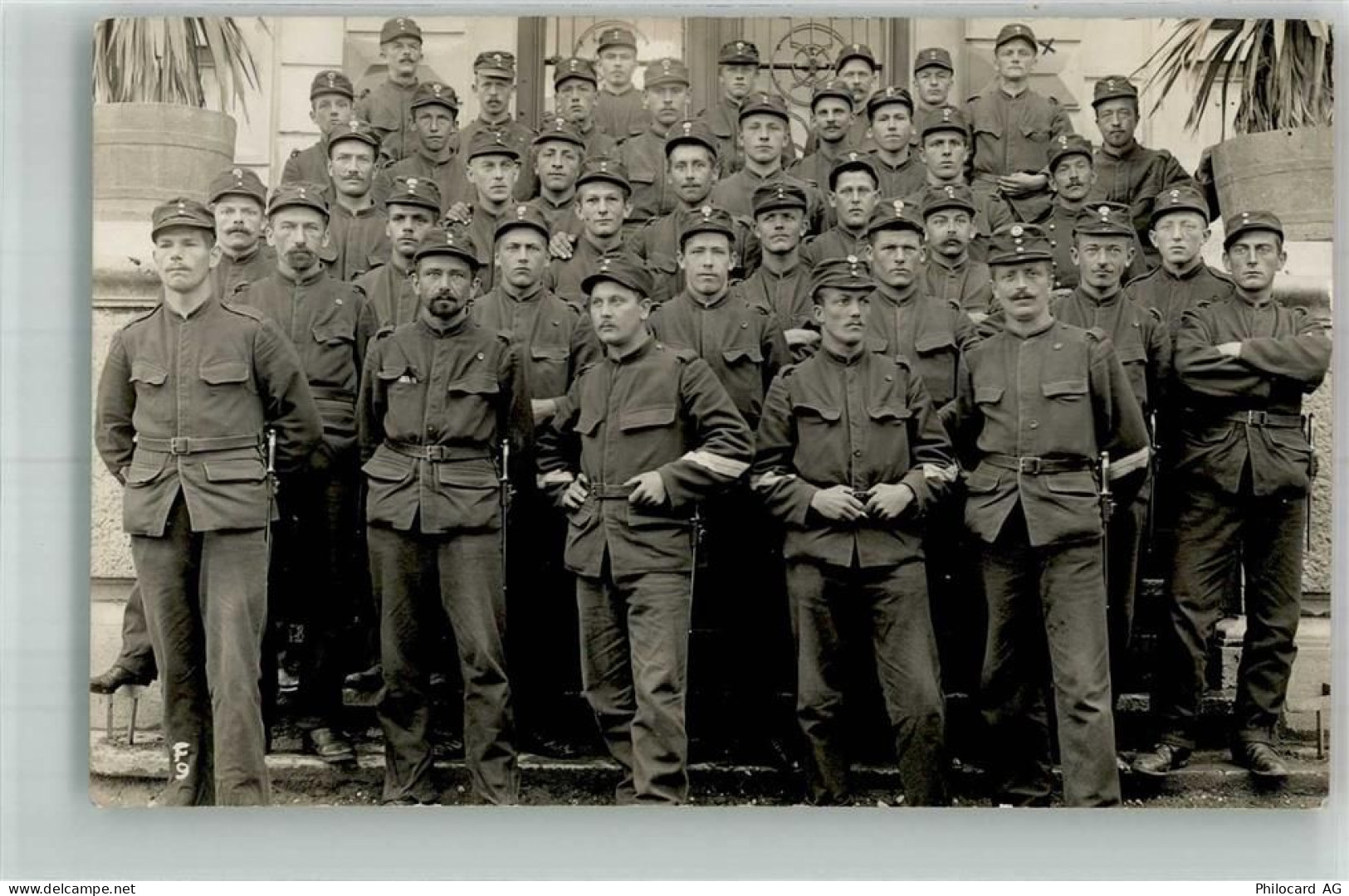 Büren an der Aare Gruppenaufnahme von Soldaten in Uniform Ort handschrif... - 10738419