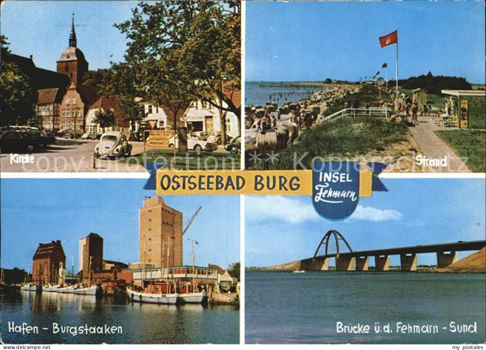 Burg Fehmarn Hafen Burgstaaken Strand Br?cke ?ber Fehmarn-Sund