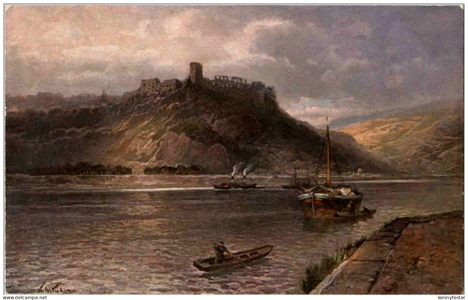 Burg Rheinfels - Künstlerkarte