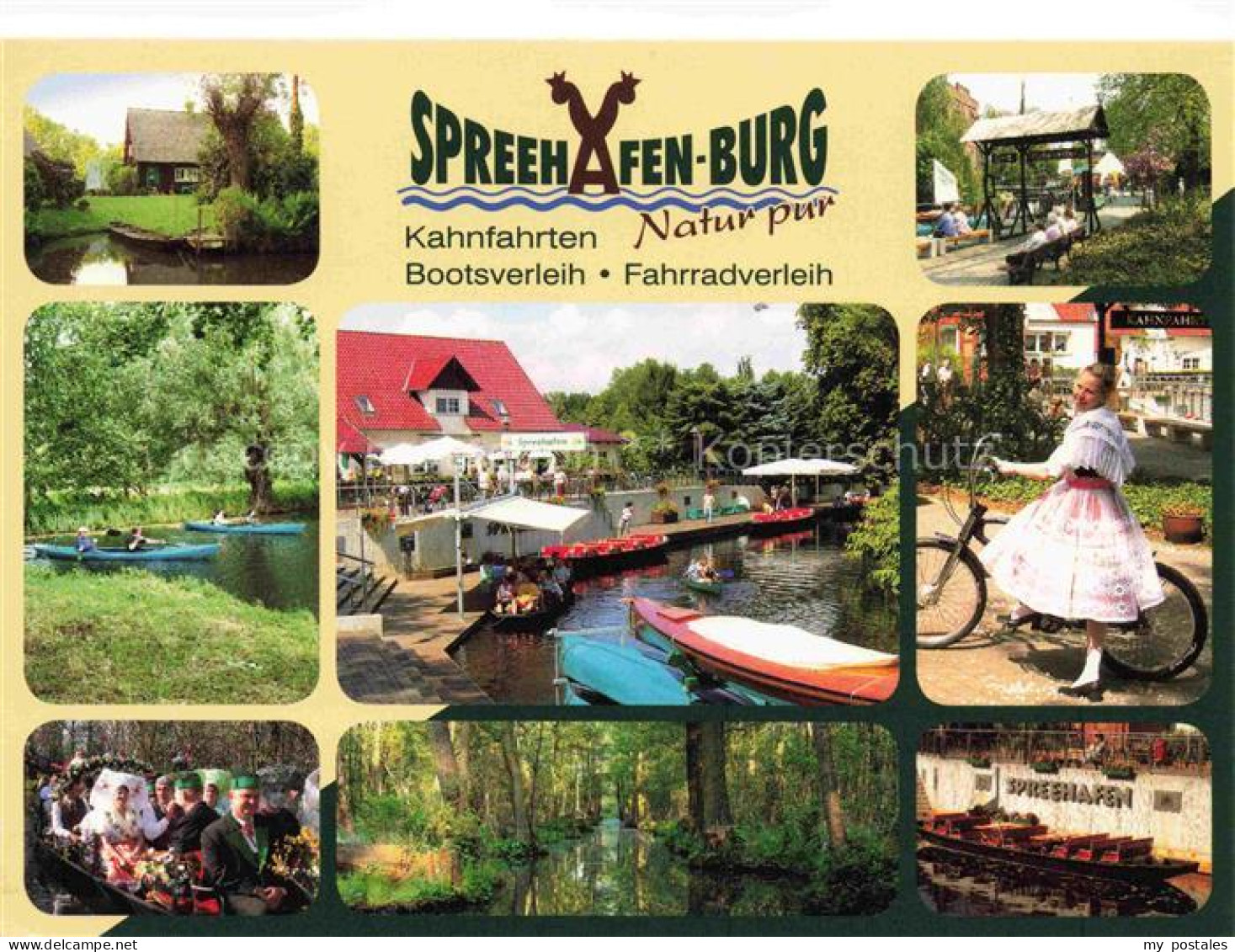 Burg Spreewald Brandenburg Spreehafen-Burg Kahnfahrten Bootsverleih Fahrradverle