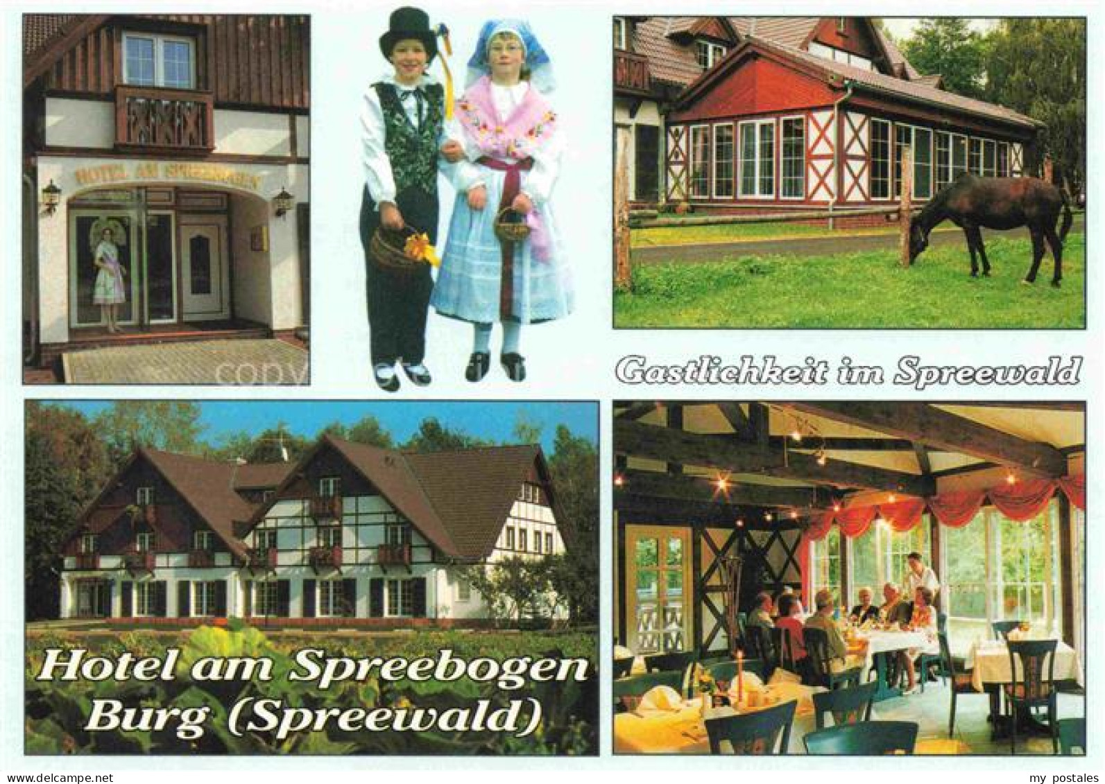 Burg Spreewald Brandenburg Spreewald Hotel Restaurant Tracht Sorbisch Pferd Fach