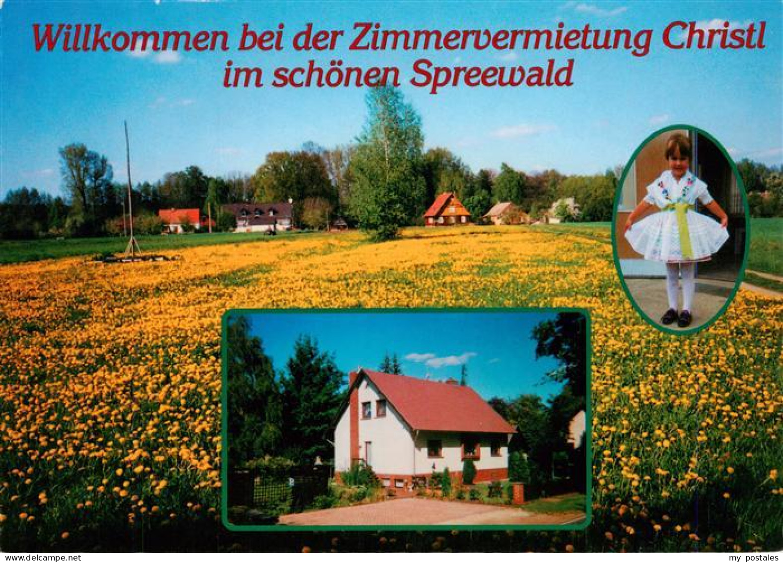 Burg Spreewald Brandenburg Zimmervermietung-Christl Spreewald Blumenwiese Loewen