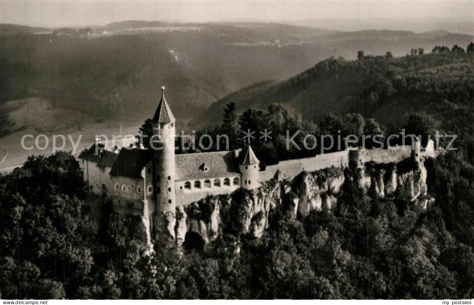 Burg Teck Fliegeraufnahme Burg