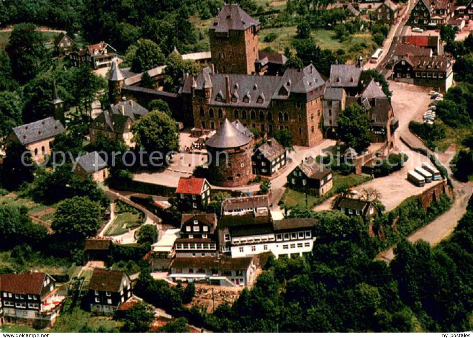 Burg Wupper Schloss Burg Fliegeraufnahme