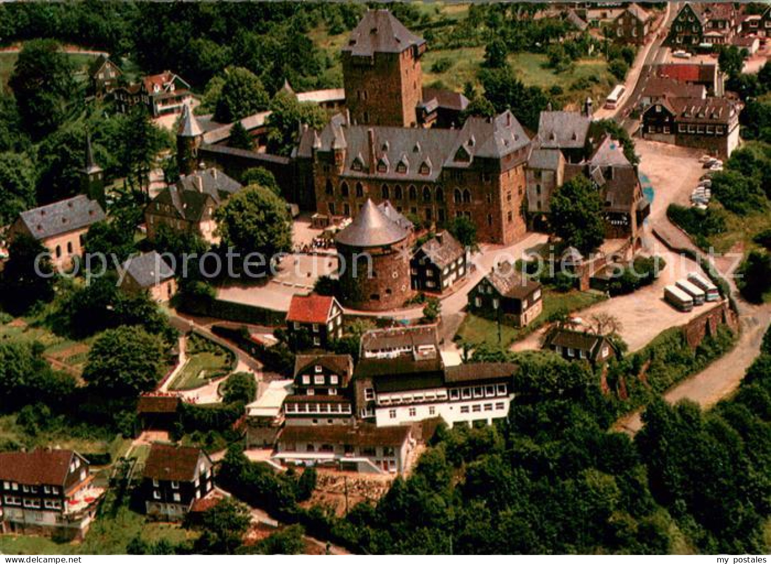 Burg Wupper Schloss Burg Fliegeraufnahme