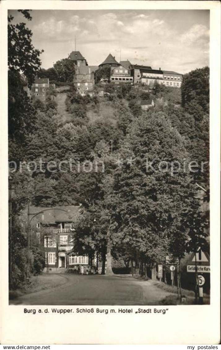Burg Wupper Schloss Burg mit Hotel Stadt Burg