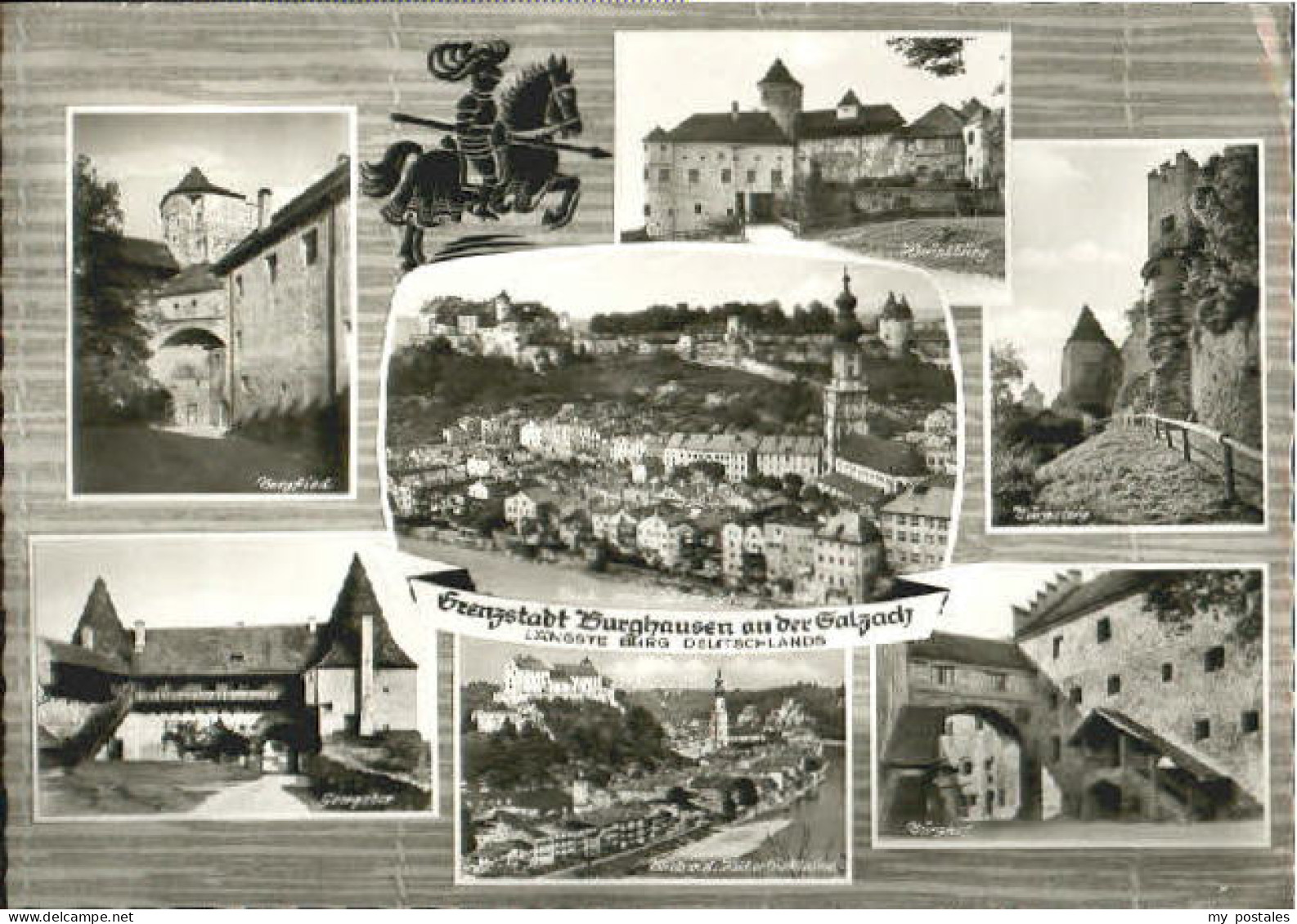 Burghausen Salzach Burghausen Tor Burg x 1967