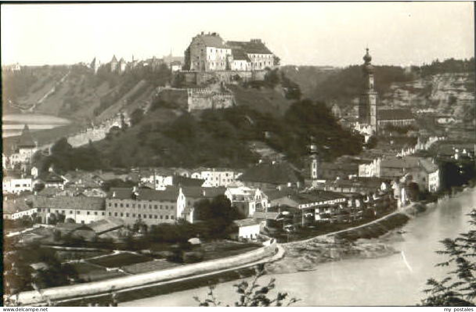 Burghausen Salzach Burghausen  ungelaufen ca. 1955