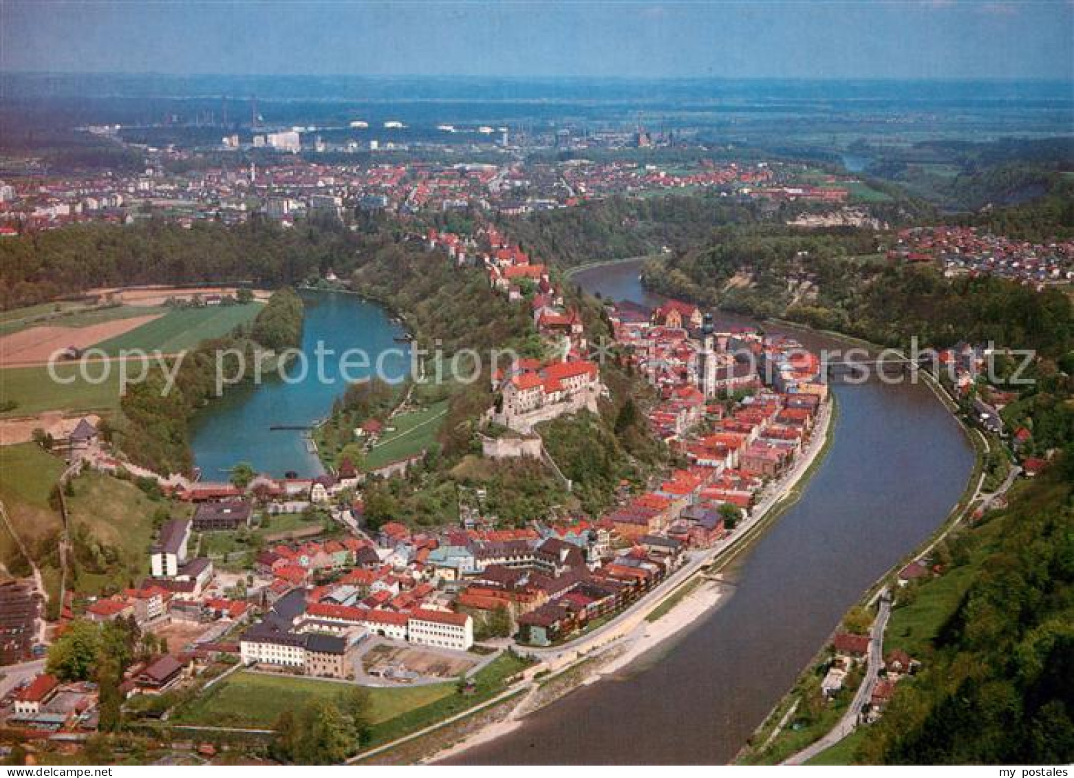 Burghausen Salzach Fliegeraufnahme