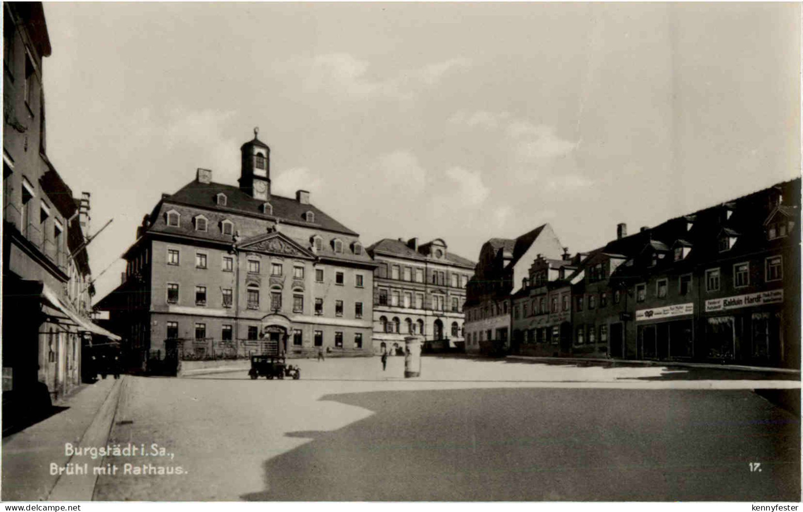 Burgstädt - Brühl mit Rathaus