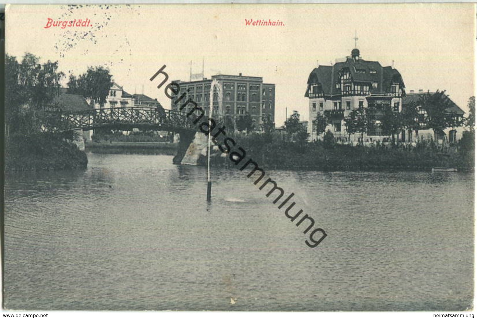 Burgstädt - Wettinhain - Briefstempel