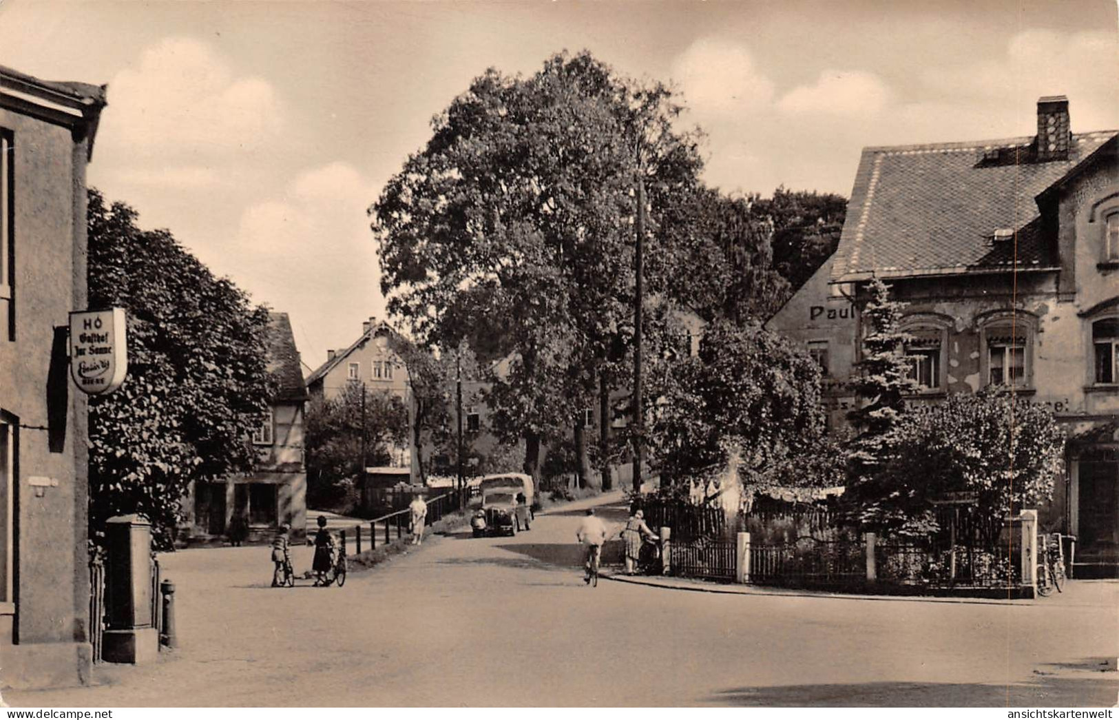 Burkhardtsdorf Eingang zur Lessingstraße gl1960 #193.137
