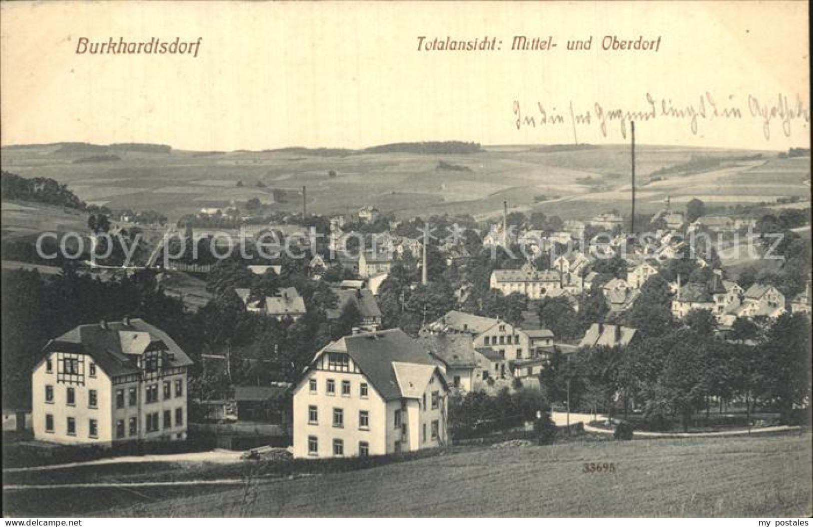 Burkhardtsdorf Totalansicht Mittel und Oberdorf
