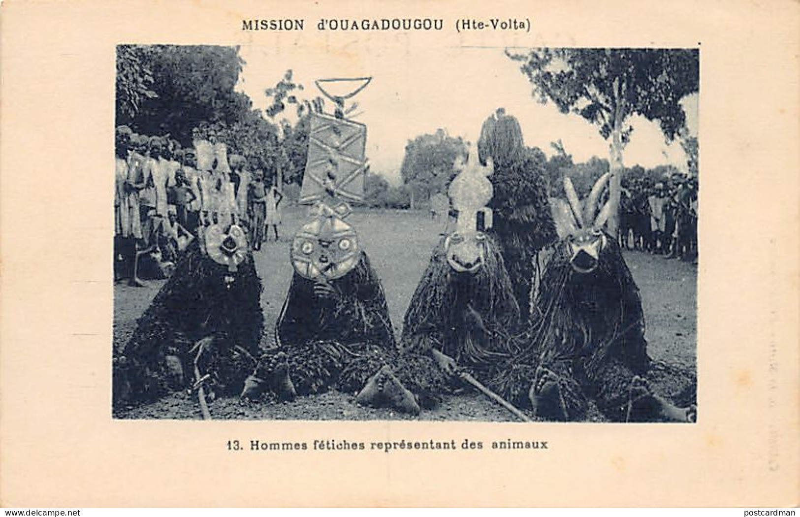 Burkina Faso - Hommes fétiches représentant des animaux - Ed. Mission d'Ouagadougou 13